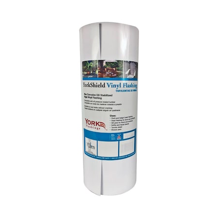 York York 10 in. W X 50 ft. L Vinyl Flashing White RESYSVN10/50-WH